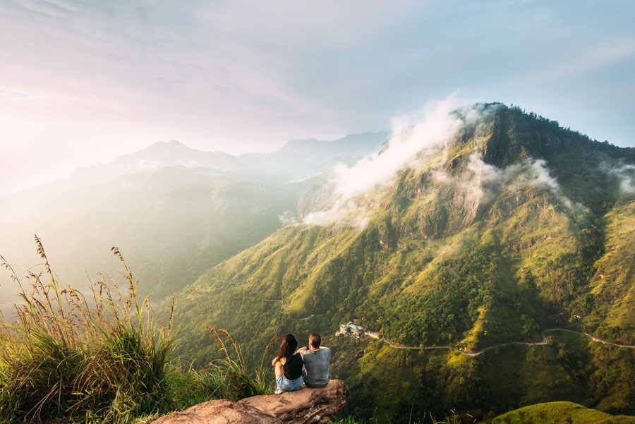 A-couple-at-a-Hiking-and-Camping-spot-in-Sri-Lanka-signifying-an-Amazing-Experience-Never-to-be-Missed